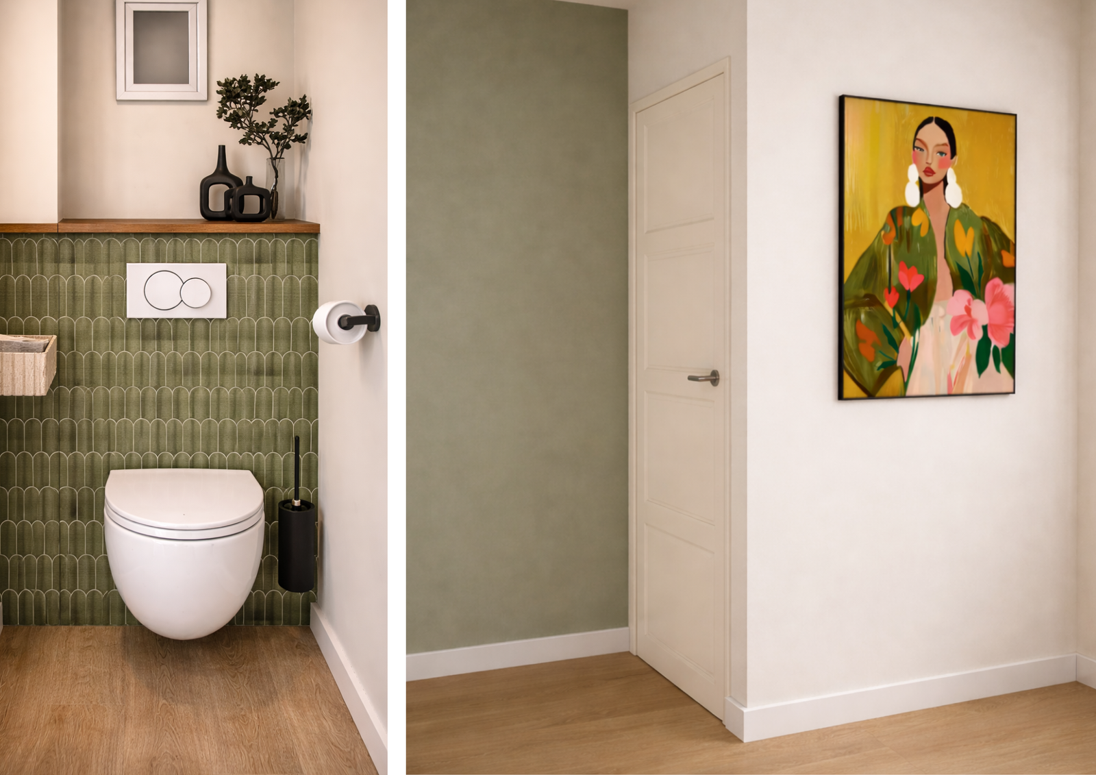 Toilet en hal
