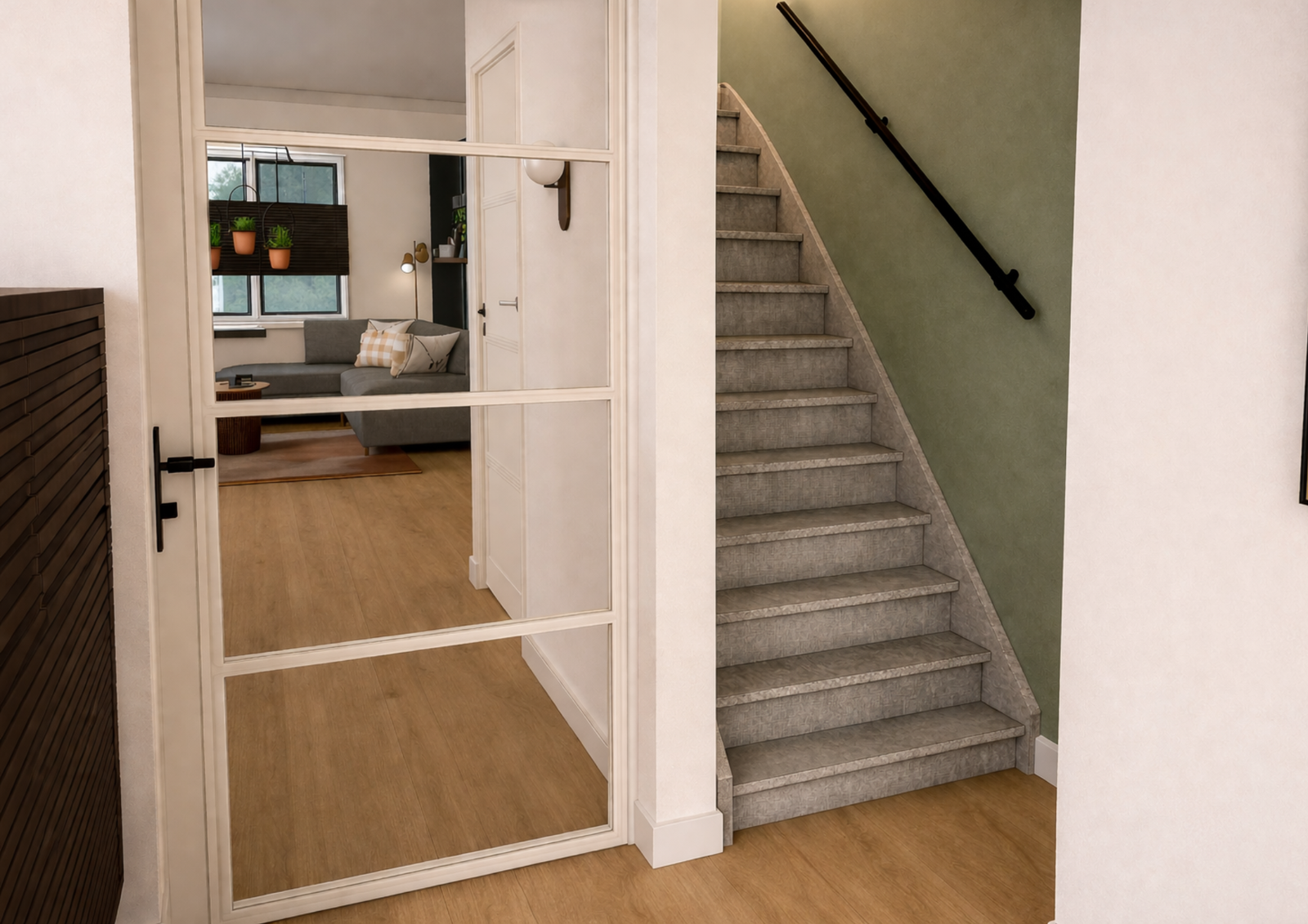 Trap met nieuwe bekleding